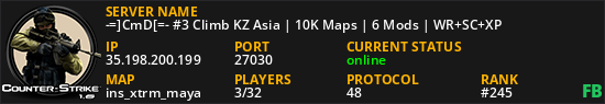 -=]CmD[=- #3 Bhop KZ Asia | 10K Maps | 6 Mods | WR+SC+XP